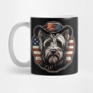 Patriotic Skye Terrier Mug